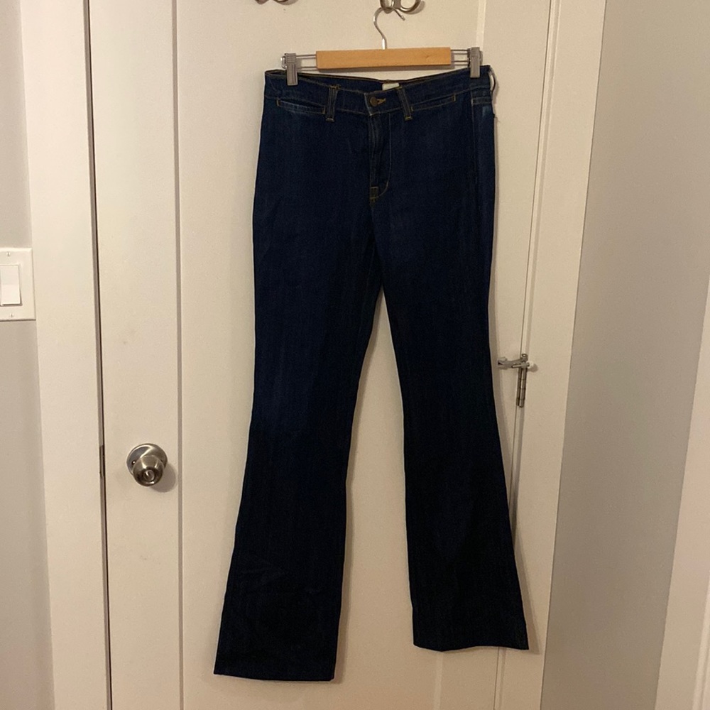 J Brand Dark Wash Trouser Jean Indigo